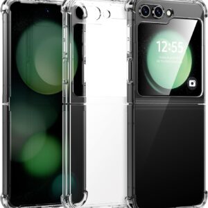 Premium Authentic Clean King Kong Antiburst Shockproof Clear Cover Case for Samsung Galaxy Z Flip 4, 5 and 6