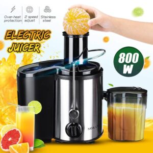 Sokany 800W Stainless Steel Heavy Duty Juicer Extraction Machine