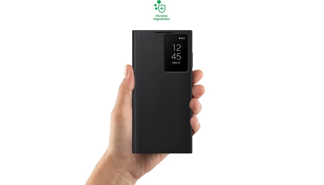 New Design Clearview Smart Case for Samsung Galaxy S22 Ultra with Sensor - Image 8