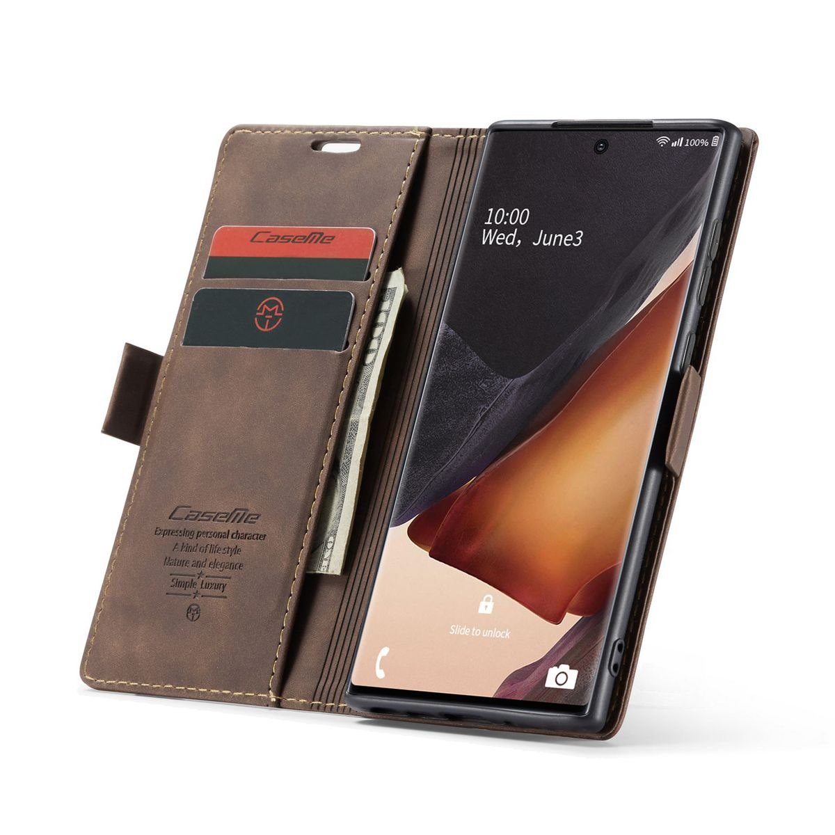 CaseMe leather Flip Case for Samsung Galaxy Note 20 Ultra - Image 8