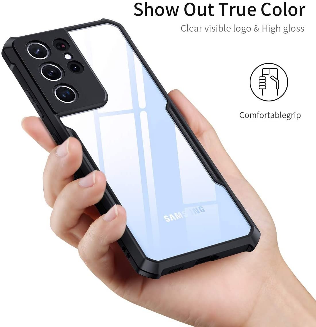 Xunnd Beetle Series Bumper Clear Case for Samsung Galaxy S21 Ultra - Image 5