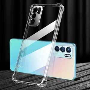 King Kong Antiburst Clear Cover case With 3D Full Glue Tempered Screen Protector for Oppo Reno 6 5G