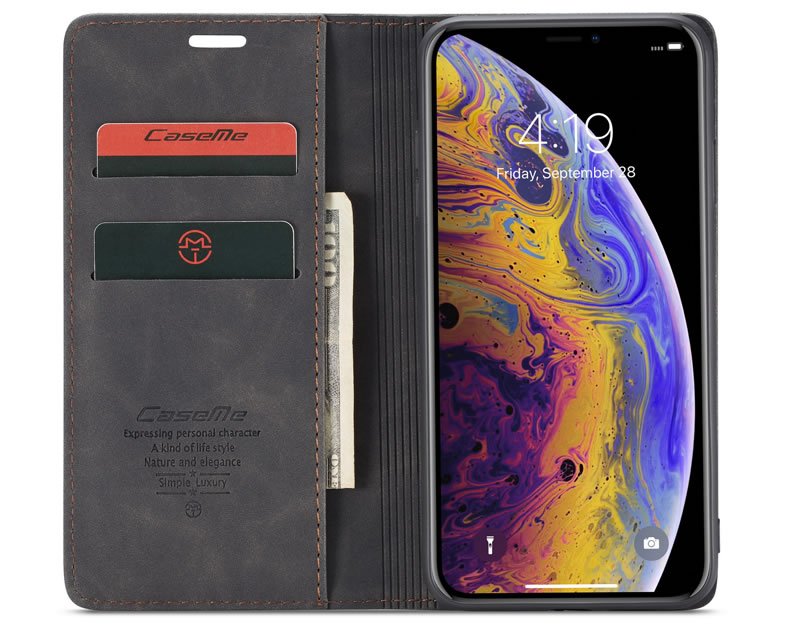 CaseMe Leather Flip Cover for iPhone XR, Xs & Xs Max - Image 5