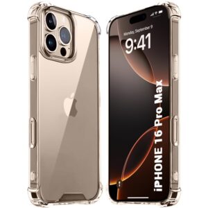 The Gift Kart KingKong Crystal Clear Back Shock Proof Design Cover Case for iPhone 16 Pro Max and iPhone 15 Pro Max