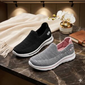 Cloudwalk Bouncy Memory Foam Spring Sole Slip-on Othopedic Trainers Shoes